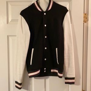 Forever 21 Black and White Bomber
